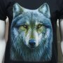 Нова мъжка тениска с дигитален печат Вълк, Серия Вълци, снимка 2