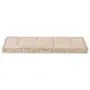 vidaXL Палетна възглавница за под, памук, 120x40x7 см, бежова, снимка 5