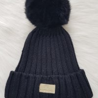 Зимна шапка с естествен пух, снимка 14 - Шапки - 42804124