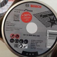 Диск за метал BOSCH RAPIDO Ф125/Ф115 - 10 броя, снимка 2 - Железария - 40064761