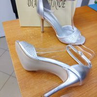 НАМАЛЕНИЕ-Дамски сандали м.53 сребро , снимка 4 - Дамски елегантни обувки - 40112108
