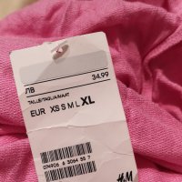Нова - 40% H&M блуза за бременни XL розова, снимка 4 - Дрехи за бременни - 30484673
