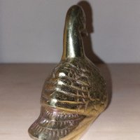 Месингова фигурка патица в перфектно състояние, снимка 2 - Антикварни и старинни предмети - 44281213