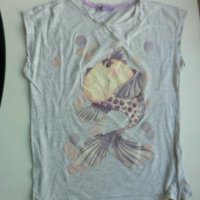 Сива тениска рибка, снимка 1 - Детски тениски и потници - 37025317