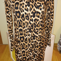 Дълга риза в леопардов десен, снимка 1 - Ризи - 44718631