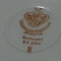 Стар немски порцелан Бавария чинийки, снимка 2 - Антикварни и старинни предмети - 42868089
