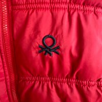 UNITED COLORS OF BENETTON подплатено детско червено елече, снимка 4 - Детски якета и елеци - 31529857