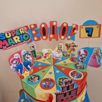 Картонена торта Супер Марио Super Mario, снимка 1 - Други услуги - 40462897