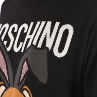 Дамска плетена туника-рокля Moschino в черно с мече Playboy, снимка 4 - Туники - 42447306