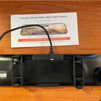 VVCAR камера за огледало 4K UHD, 12" Full Touch Screen с връзка за задна камера и GPS, 32G SDHC card, снимка 6 - Аксесоари и консумативи - 42341374