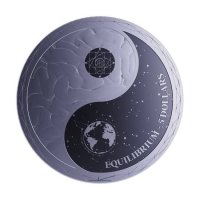 сребърна монета 1 oz оз Equilibrium 2022 инвестиционно сребро, снимка 2 - Нумизматика и бонистика - 42118101