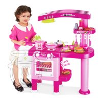 Играчка  Голяма детска кухня с микровълнова -69 части, снимка 1 - Кукли - 37475786