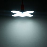 Ярка сгъваема X4 LED крушка 80W лампа хеликоптерна перка ЛЕД цокъл E27, снимка 5 - Лед осветление - 36789121