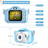 Дигитален детски фотоапарат STELS W305, 64GB SD карта, Игри, Розов/Син, снимка 9 - Фотоапарати - 40206690