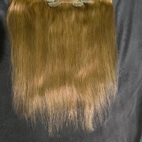 Естествена коса на треси/Екстеншъни, снимка 1 - Аксесоари за коса - 44385584