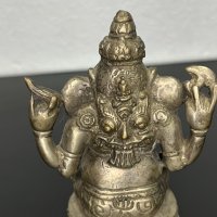 Тибетска метална фигура на Ганеша / Буда / будизъм. №5085, снимка 7 - Колекции - 44294465