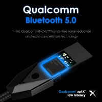 PALOVUE aptX Bluetooth 5.0 приемник с Qualcomm CSR Wireless с 3,5 mm Aux-in, поточно предаване на му, снимка 2 - Аксесоари и консумативи - 39343347