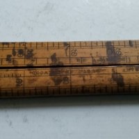 Стара измервателна линийка , снимка 2 - Антикварни и старинни предмети - 31055262