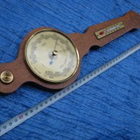 Механичен барометър с термометър Fisher, снимка 5 - Антикварни и старинни предмети - 31351331