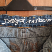 Дънки Desigual rainbow-32 номер , снимка 10 - Дънки - 44681108