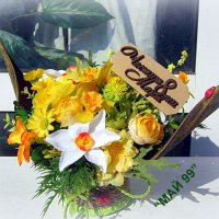 Пролетни цветя на кора, снимка 2 - Подаръци за жени - 44339440