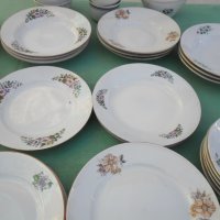 Български порцелан чинии,купи сосиера  37 части, снимка 6 - Чинии - 34882052