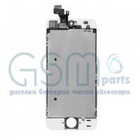LCD Дисплей + Тъч скрийн за Apple iPhone 5S - Бял/Черен, снимка 2 - Резервни части за телефони - 38870092