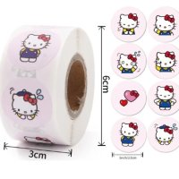100 бр Hello Kitty Коте Кити малки самозалепващи лепенки стикери за ръчна изработка за подарък, снимка 1 - Други - 42346344