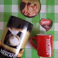 Нестле Нескафе/Колекция/Подарък "Кафе и шоколад" от 2003г :мет.кутия и чаша Nescafe*магнит Nestle , снимка 1 - Колекции - 31891628