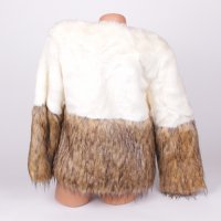Дамско късо пухено палто – в два цвята , снимка 4 - Якета - 30779528