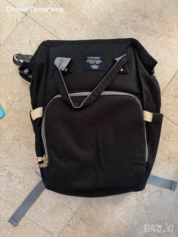 Чанта за количка LEQUEEN, Раница за бебешки принадлежности, снимка 1