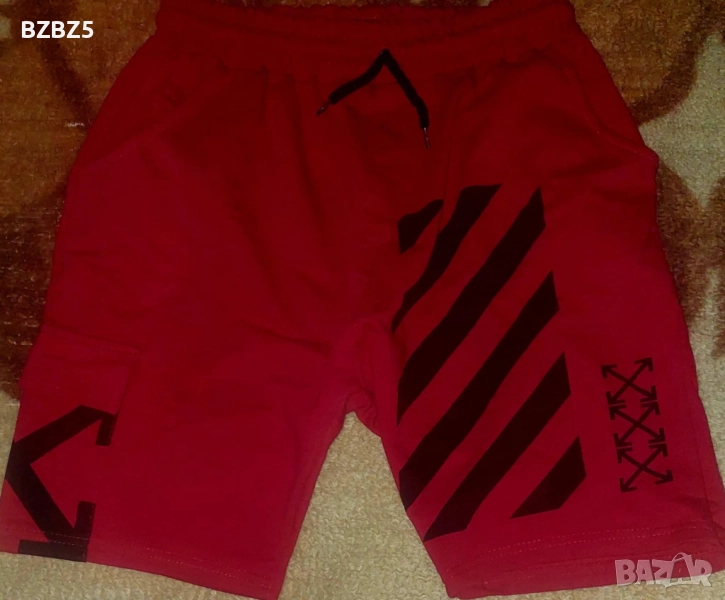 Червени къси мъжки панталони (XL), снимка 1