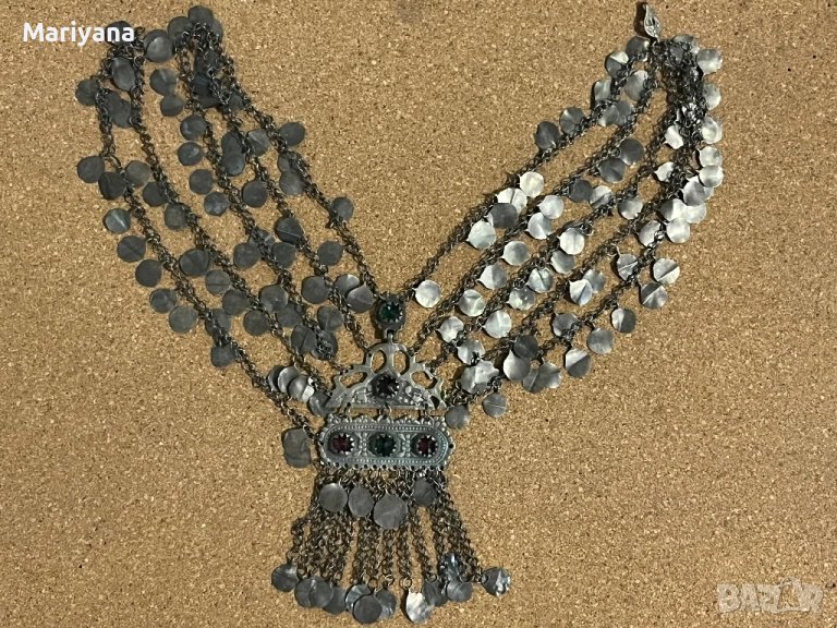 Сребърен нагръден накит , снимка 1