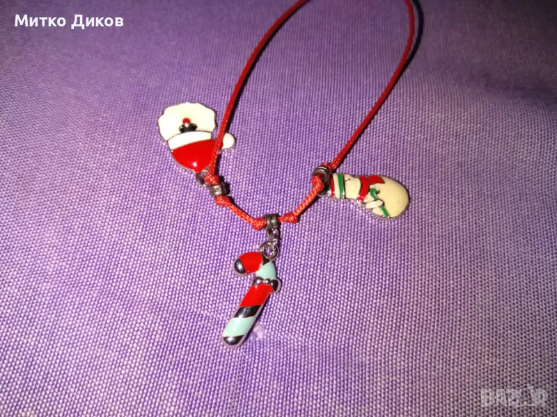 Гривна талисман емайл нова коледни мотиви, снимка 1