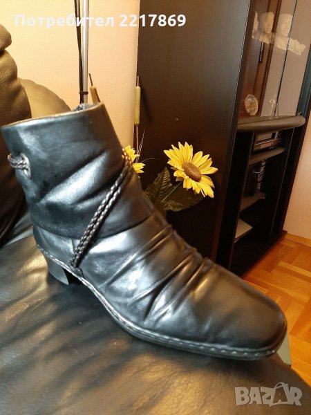 Боти Rieker N37 естествена кожа , снимка 1
