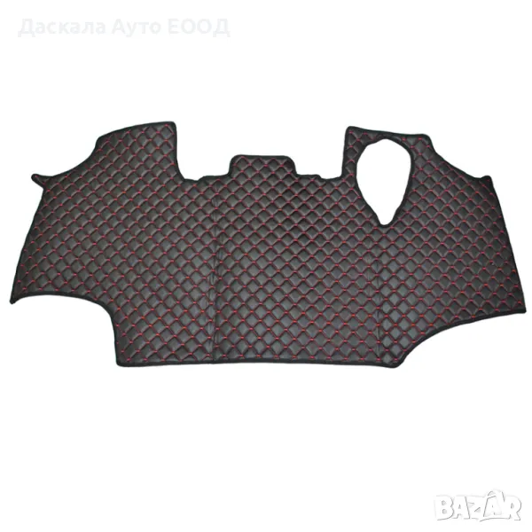 Черни кожени стелки за CASE MAGNUM 2021 с ЧЕРВЕН шев, снимка 1