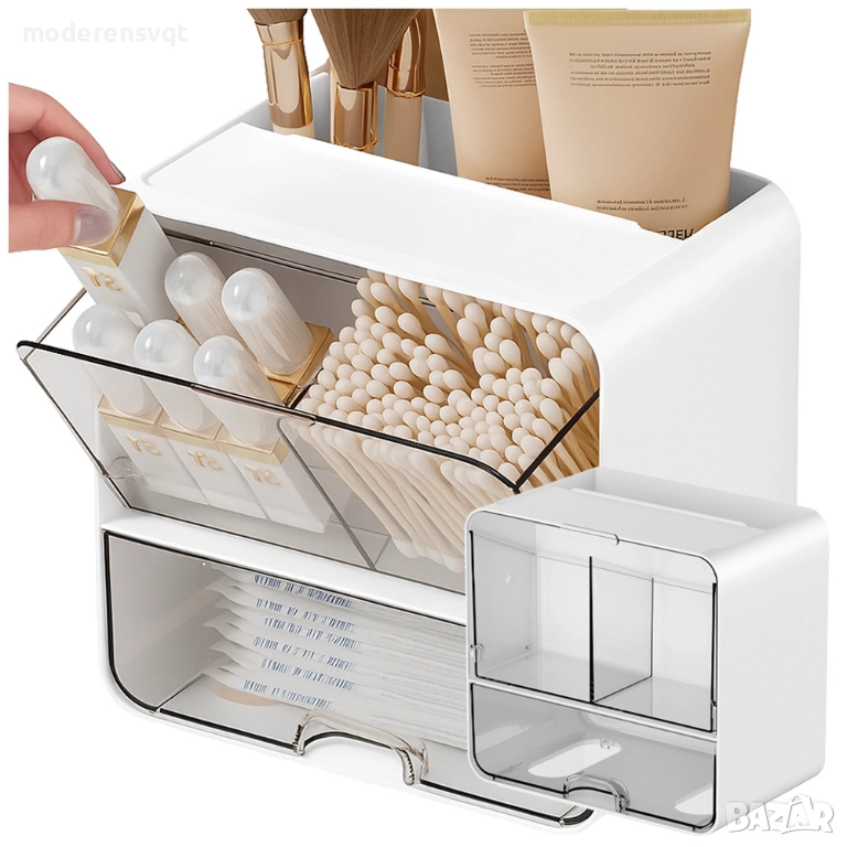 Шкаф с чекмедже органайзер за съхранение на козметика, снимка 1