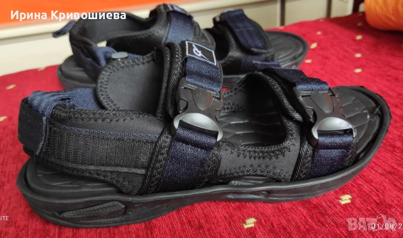 Мъжки сандали, регулируеми, 43, снимка 1