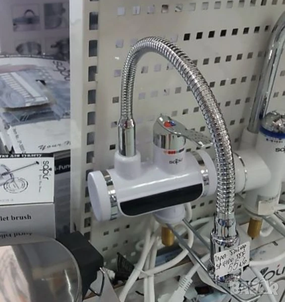 Смесител за вода с нагревател за мигновено загряване, снимка 1