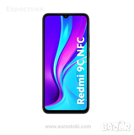 Смартфон Xiaomi Redmi 9C NFC, Dual SIM, 64GB, 3GB RAM, 4G, Midnight Gray Нов продукт, разопакован, снимка 1