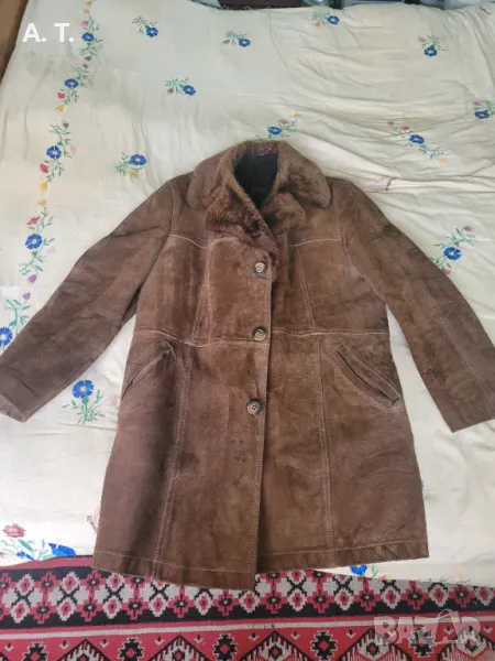 Мъжко палто естествена кожа, снимка 1