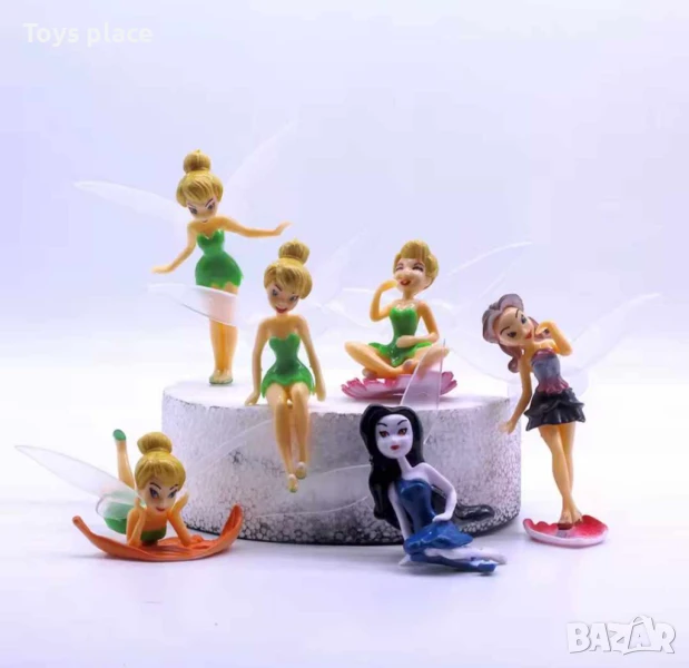 Лот 6бр фигурки Феи, фигурки за торта , снимка 1