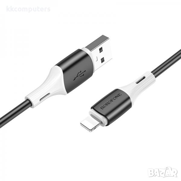 Borofone USB - Lightning (iPhone), Кабел 2.4A 1m BX79 / Черен / Баркод : 2402294, снимка 1