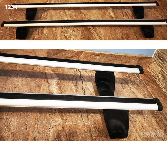 Алуминиев багажник напречни греди THULE рейки за NISSAN Juke първа генерация F15, снимка 1