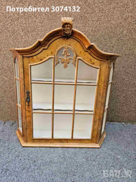 Витрина за стена с интарзия (големият размер), снимка 1