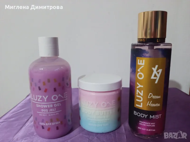 Комплект: Body mist (спрей за тяло ) + body butter с шеа и B5 + душгел, снимка 1