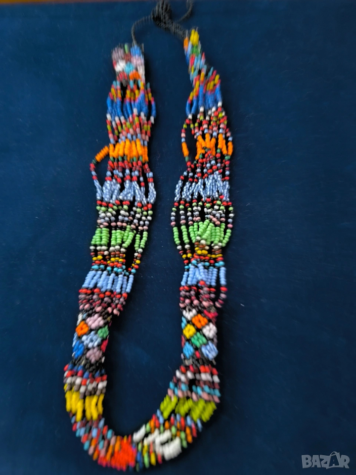 две старинни колиета от мъниста синци за народна носия, снимка 1