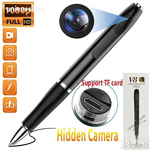 Скрита камера в химикал, шпионска камера в химикалка, снимка 1