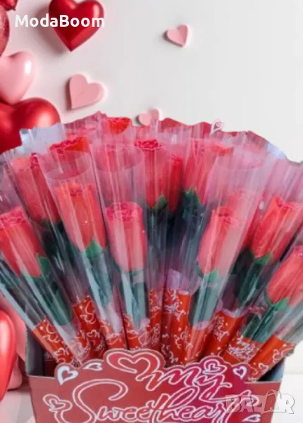 Красива роза в романтична опаковка, снимка 1