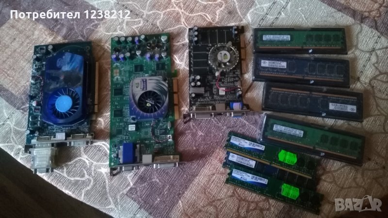 Видеокарти и RAM памети DDR2 1GB, снимка 1